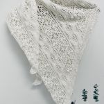 Chusta ślubna handmade ręcznie robiona miękka elegancka biała - chusta daisy chain