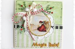 Kartka świąteczna z mikołajem