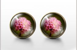 Retro lato - antyczny brąz - kolczyki wkrętki