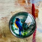 Artystyczna komoda ręcznie malowana, gejsza, unikat - 