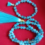 Komplet biżuterii - lodowy błękit - Komplet - lodowy błękit