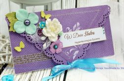 Kopertówka z okazji ślubu-wrzosowy ogród