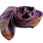 Ręcznie barwiony szal jedwabny /215/ - szalik dla kobiet
