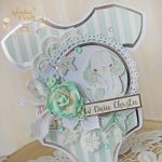 Kartka body na chrzest "LittleOneMint"GOTOWA - 