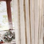 Zasłony gotowe lniane boho z frędzlami panel do salonu 150/250cm - 
