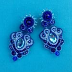 Kolczyki Chabrowe sztyfty - 