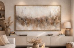 Obraz strukturalny ręcznie malowany abstrakcja obraz do salonu XXL 70x100 cm