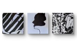 Black&white kompozycja na plotnie