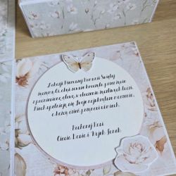 Pudełko Komunijne Exploding box Komunia PERSONALIZOWANY Delicate 01