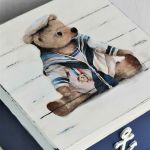 Kuferek dla chłopca   # Miś Żeglarz # - kuferek żeglarza
