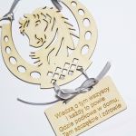 Podkowa szczęście Parapetówka Życzenia PREZEN - 