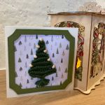 kartka bożonarodzeniowa z choinką - kartka od przodu