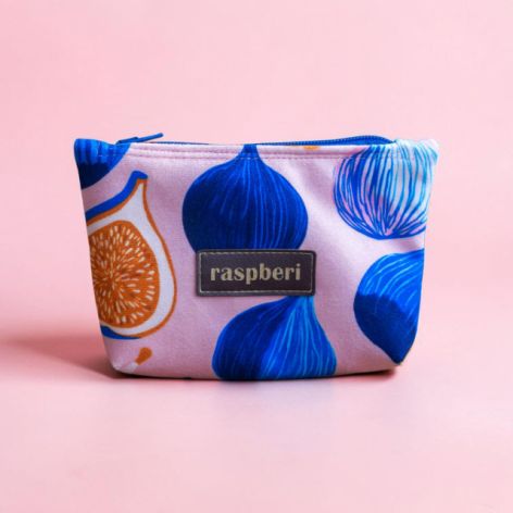 Etui na klucze z weluru w figi – praktyczne etui handmade I