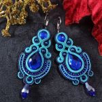 Kolczyki Sutasz Nane sutasz kobalt1 - 