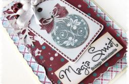 Kartka świąteczna z bombką