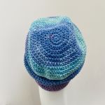 Czapka przejściowa cienka beanie smerf bawełna 39 - bawełniana czapka