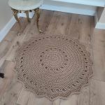 Dywan szydełkowy ze sznurka 80cm  - Dywan szydełkowy
