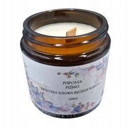Świeczka Sojowa Handmade Piwonia Piżmo  120ml 
