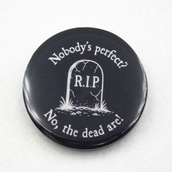 Przypinka gotycka z żywicy R.I.P. pin_print Goth 008