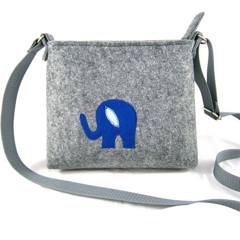 Mini bag with blue elephant