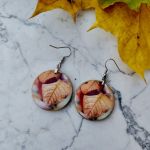 Jesienna Poświata – Kolczyki z motywem liści - 2