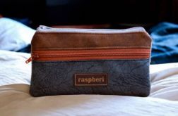 Brązowo-szary portfel damski