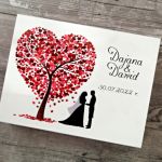 Prezent ślubny dla Nowożeńców Kubki w Pudełku - Personalizowany prezent ślubny dla pary młodej personalizowane kubki dla nowożeńców w drewnianym pudełku prezent na ślub od rodziców świadków chrzestnych