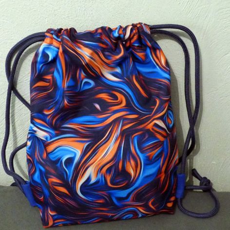 Worek - plecak Abstrakcja pomarańczowa