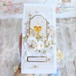 Kartka komunijna DL "Holy&White 2" GOTOWA - 