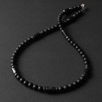 Naszyjnik męski onyks turmalin ot500 - 