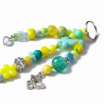 Turkusowo żółty breloczek - 