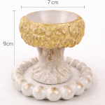 Świecznik „Złote Drzewo” | elegancka dekoracja w stylu glamour - 