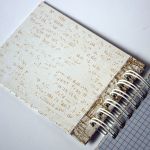 Notes patchworkowy "Follow your dreams" - Wnętrze: ok 150 kaertek w kratkę