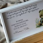 Personalizowany Kuferek Wspomnień - Boho 1 - Kuferek Wspomnień, pudełko na zdjęcia, skrzynka na pamiątki z dzieciństwa boho pokój dziecka