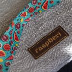 Jasnoszara kopertówka mini - 