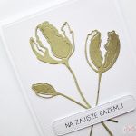 Kartka NA ŚLUB - zielone kwiaty - Kartka na ślub - zielone kwiaty