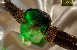 Duch Lasu - bransoleta z żywicy