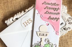 200,Kartka na komunię dla dziewczynki