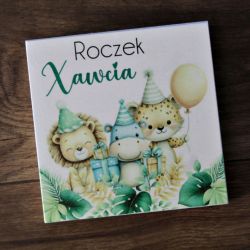 Pudełko na pieniądze Roczek Zwierzaki Safari