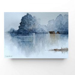 Pejzaż 80-praca formatu A5