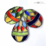 Jajo dekor wiszące 07 - pisanki szklane