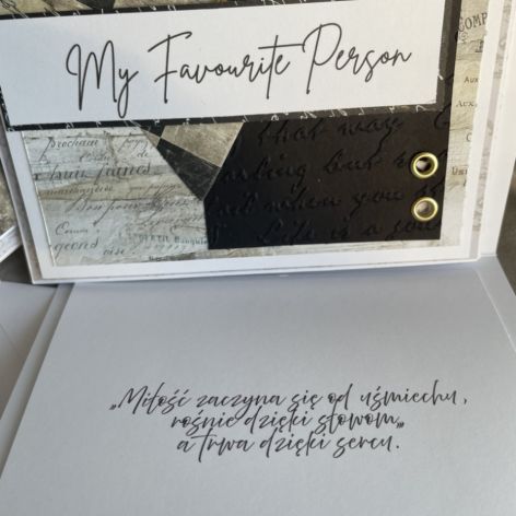 Kartka w pudelku! Walentynki! Kartka męska! Opakowanie na prezent!