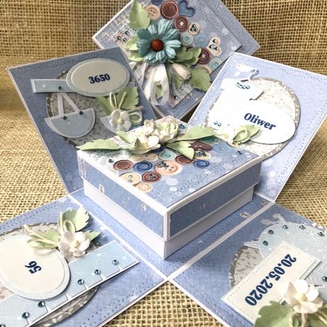 219,Exploding box z metryczką na narodziny dziecka