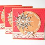 Śnieżynka vintage - Kartka bożonarodzeniowa