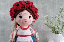 Lalka dekoracyjna, Prezent dla dziewczynki, Lalka na szydełku