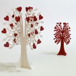 Dekoracja na stół Drzewko "Miłość kwitnie" - 