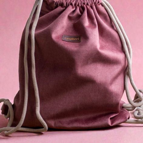 Brudnoróżowy workoplecak basic