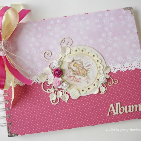 Album różowy dla dziewczynki 20x25 cm