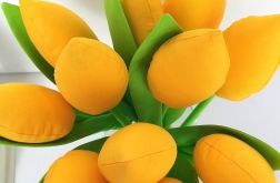 Tulipan szyty żółty