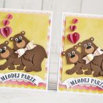 Kartka ślubna z niedźwiadkami - 